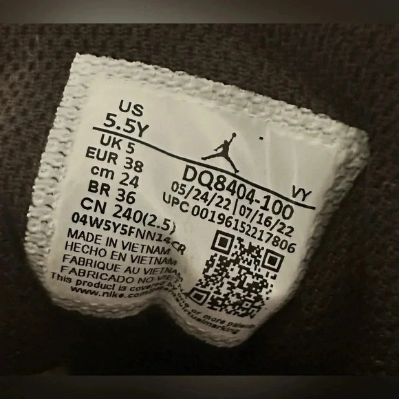 Nike Air Jordan Max Aura 4 Trainers White/University Blue Size 5.5 - Picture 8 of 8